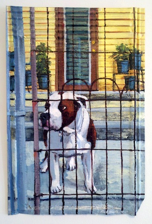 Image 2 - Worth's paintings are upbeat, whimsical representations of Key West's culture and diversity, even reminiscent of Worth's late canine companions. Images: Lucky Street Gallery
